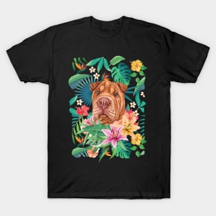 Tropical Red Shar Pei 1 T-Shirt